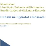 Monitorimi i Duhanit nëpër Gjykatat e Kosovës 2015-2017